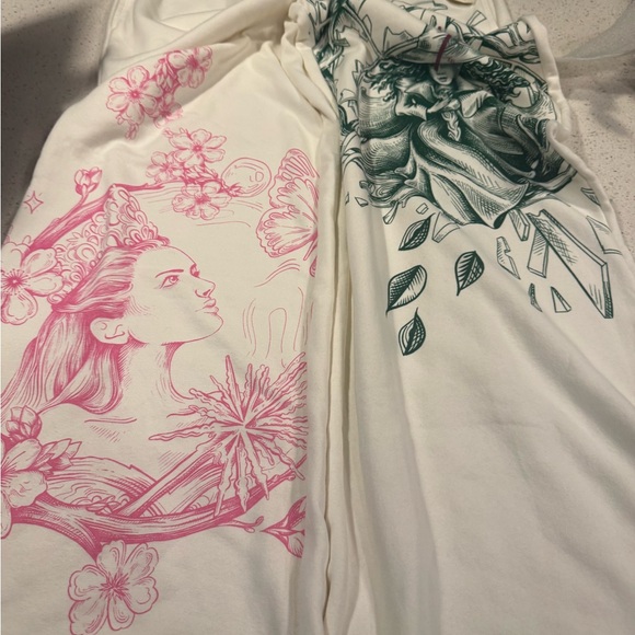 WICKED KATIE KIME WideLeg Lounge Sweatpants Extra Extra Large CreamW/ELPHABA XXL - Picture 3 of 7